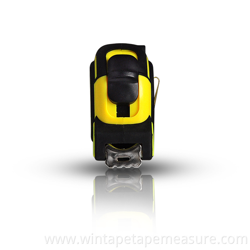 Locking Steel Tape Measure 25 Foot - 7.5 Meters With Belt Clip and Durable Nylon Coated Inches and Metric